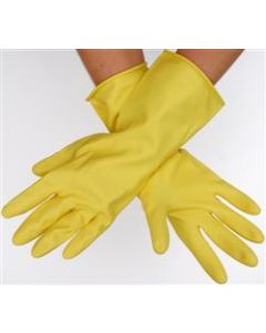 LATEX GLOVES,FLOCK LINED LG