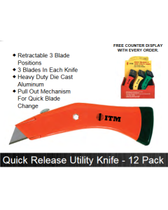 UTILITY KNIFE, QUICK CHANGE