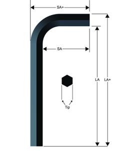 HEX KEY "L" 2MM SHORT
